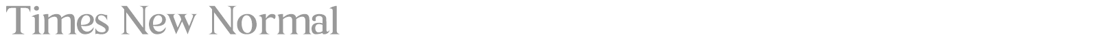 Times New Normal font preview
